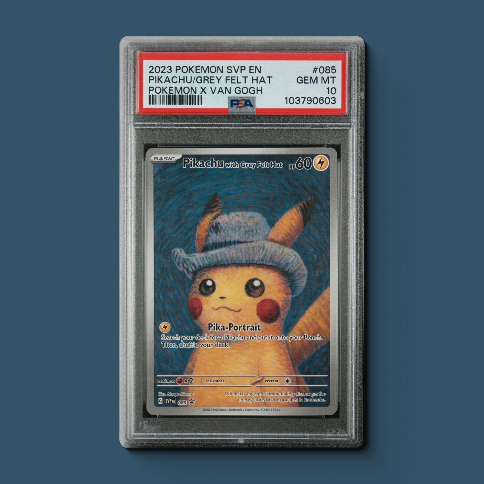 GEM MINT PSA 10 💎 SV BLACK STAR PROMO 085 PIKACHU WITH GREY GEM MINT PSA 10 💎 SV BLACK STAR PROMO 085 PIKACHU WITH GREY