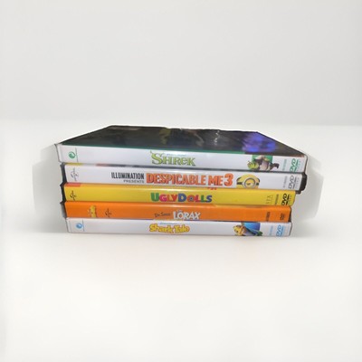 Kids DVD Movie Lot. Shrek, Ugly Dolls, Despicable Me 3, Shark Tale
