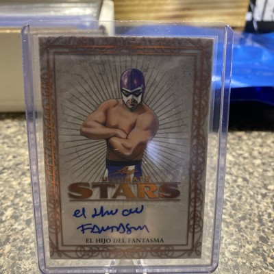 2020 Leaf Ultimate Wrestling Stars El Hijo del Fantasma Auto santos Escobar 