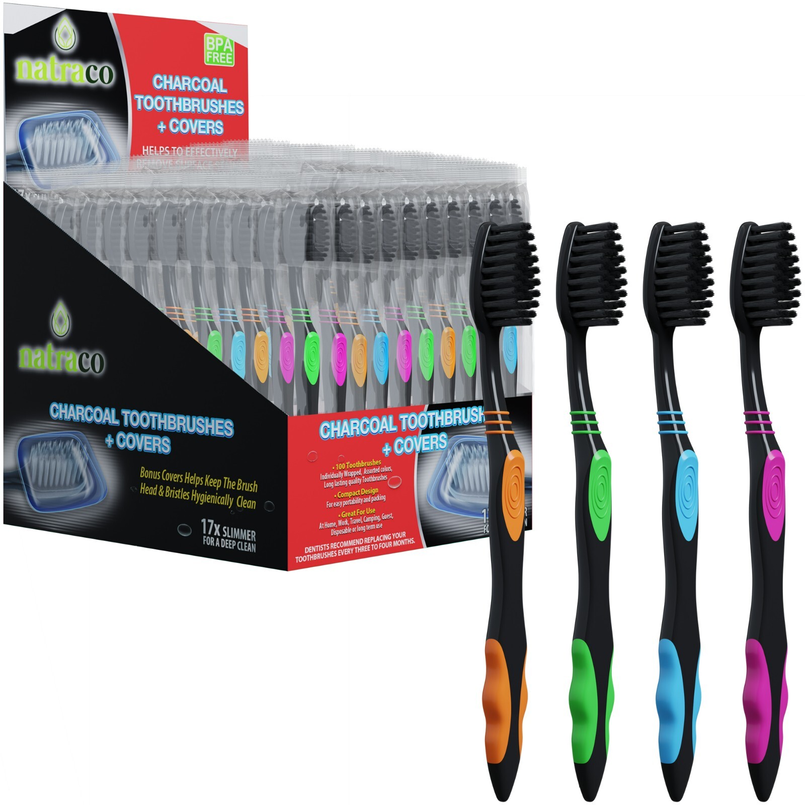 Es With Caps, Individually Wrapped, Soft, 4 Colors (100 Pack)