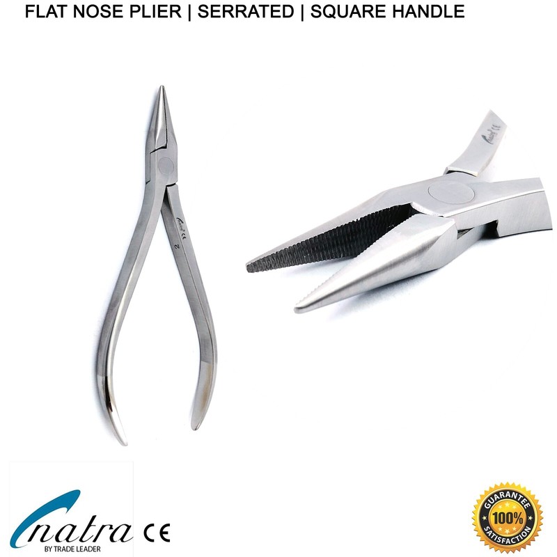 Flachzange Gerieft Ligaturen Draht Zahntechnik Zange Drahtbiegezange