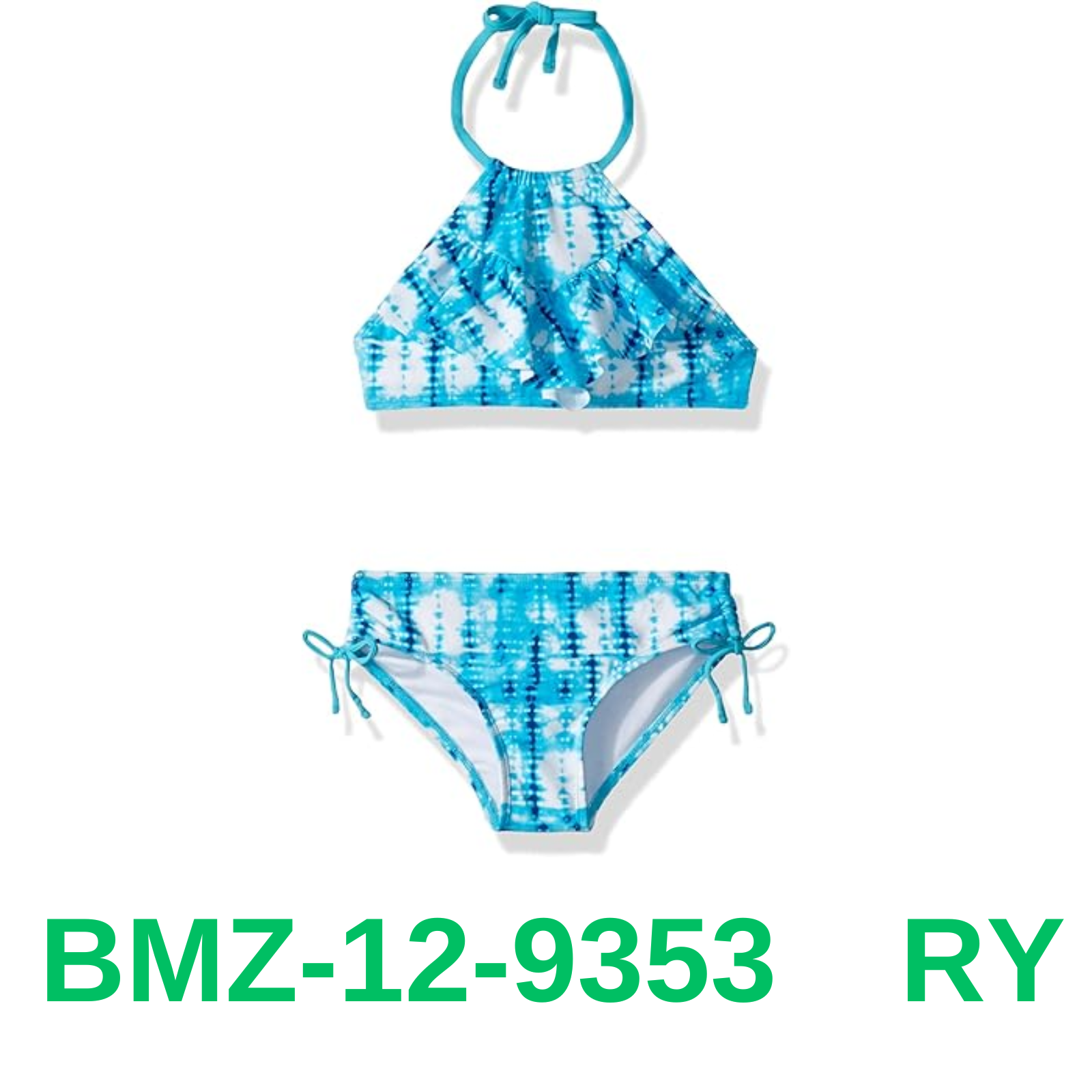 Kanu Surf Girls' Morgan Ruffle Halter Bikini 2-Piece Swimsuit, 2T