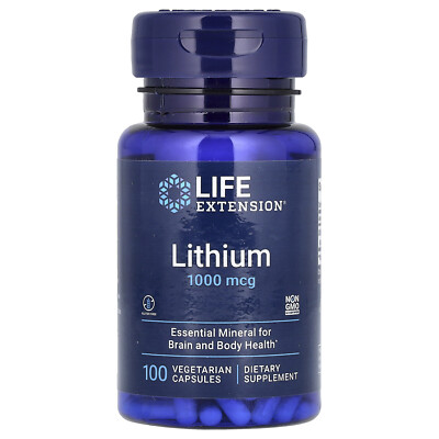 Lithium, 1,000 mcg, 100 Vegetarian Capsules