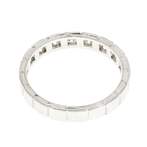 Wedding Band Art Deco Style .27ct Diamond Platinum Ring