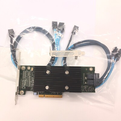 DELL PERC H330 12GB/S PCI-EXPRESS 3.0 SAS RAID CONTROLLER CARD & 2x Cables 8643