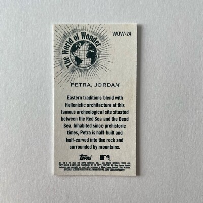 2023 Topps Allen & Ginter #WOW-24 Petra Jordan World of Wonder