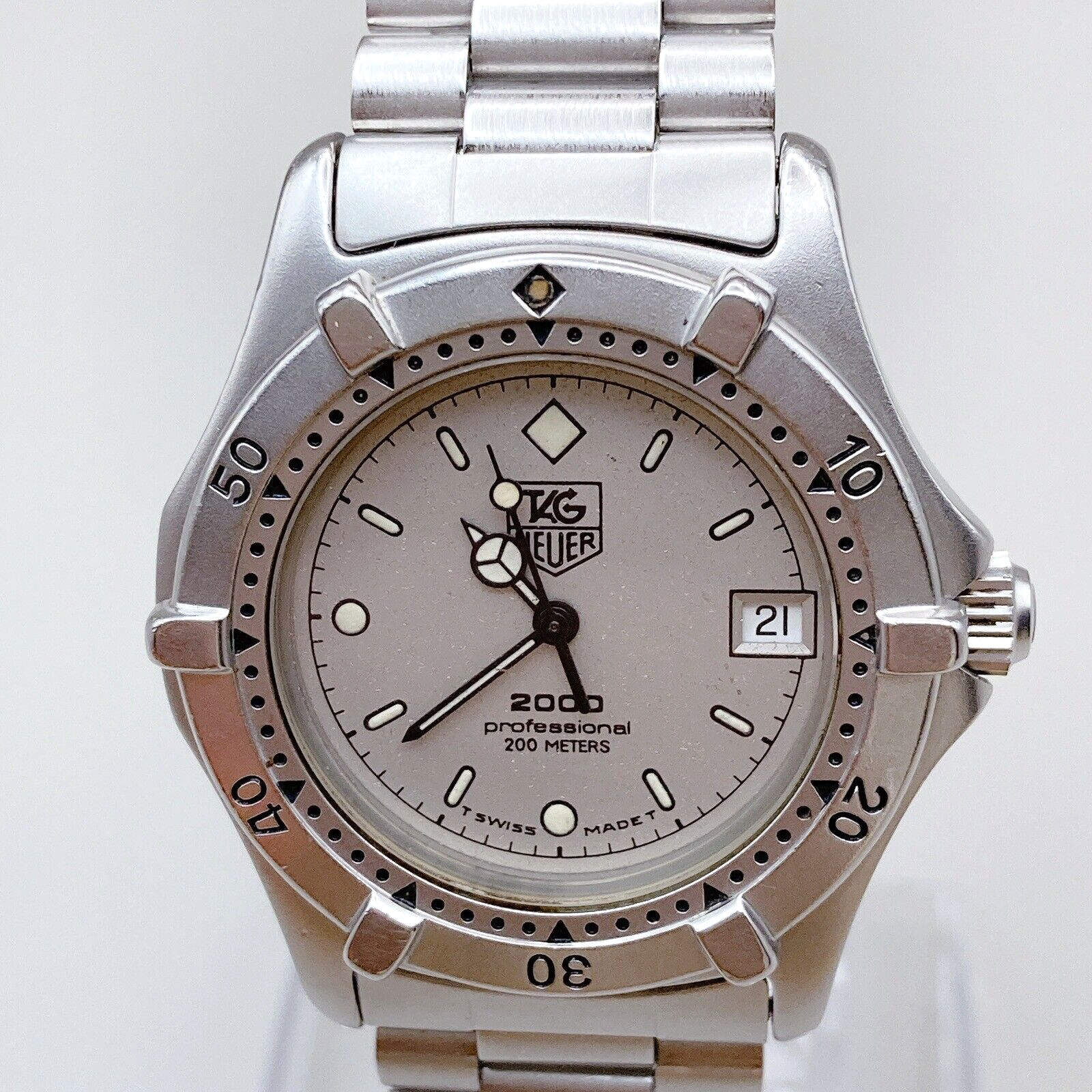 Excellent] TAG HEUER Professional 2000 962.213 Qz Men Watch