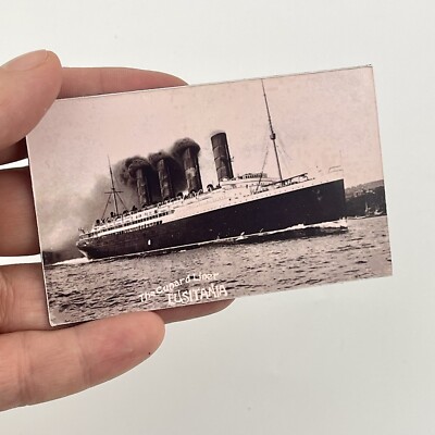 Cunard White Star Line RMS Lusitania Ship Cruise Fridge or Tool Box Magnet 2x3