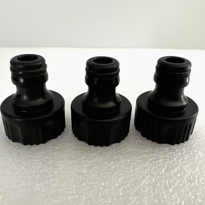Plastic Quick Connect Snap Fittings Female for 3/4'' Garden Hose Thread (3 Pack)