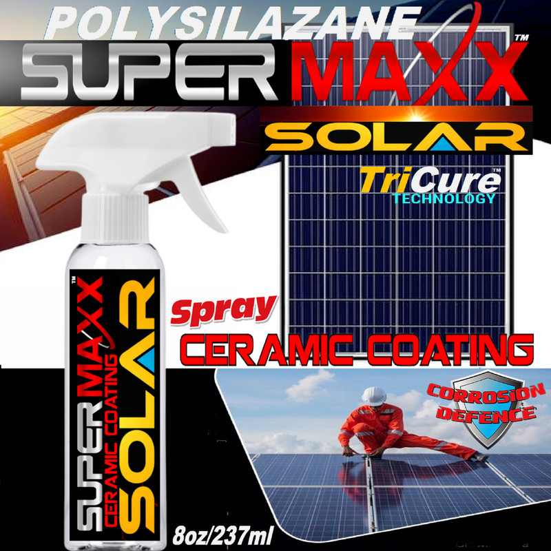 SOLAR PANEL KIT CLEANER ADVANCED TRICURE PROTECTION CERAMIC CLEAR COAT
