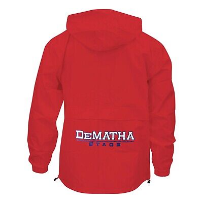Champion DeMatha Stags Red Men's Packble Windbreaker Jacket