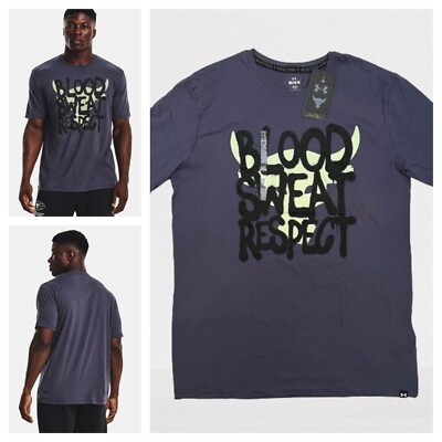   NWT Under Armour Men's Sz M Project Rock Payoff Short Sleeve T-Shirt  