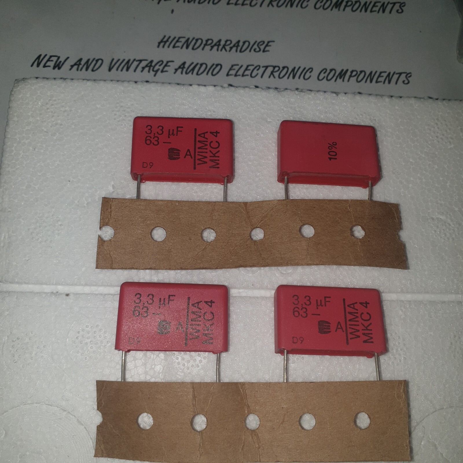 NOS GENUINE WIMA MKC4 3.3uF 63V 10% HQ GREAT TUBE AMP AUDIO CAPS! 4PCS!