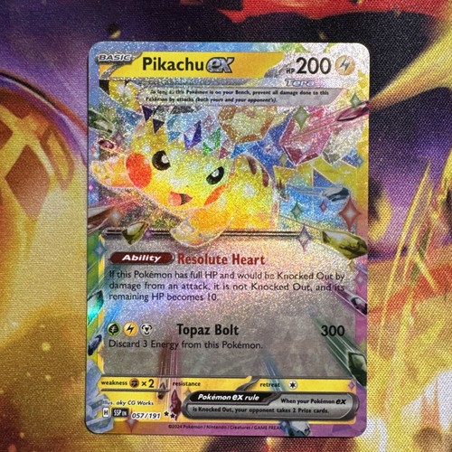 Pokémon TCG Pikachu ex 057/191 Surging Sparks Full Art