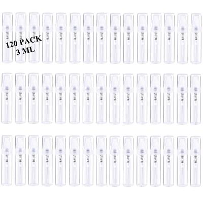 Mini Spray Bottle Clear Plastic Empty Sample Containers Fine Mist Perfume T