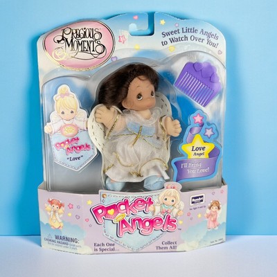 Vintage 1997 Precious Moments Pocket Angels Love Angel Roseart Brand New