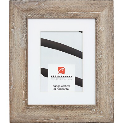 Craig Frames Hatteras, 2'' Boho Rustic Beach Solid Wood Picture Frame With a Mat