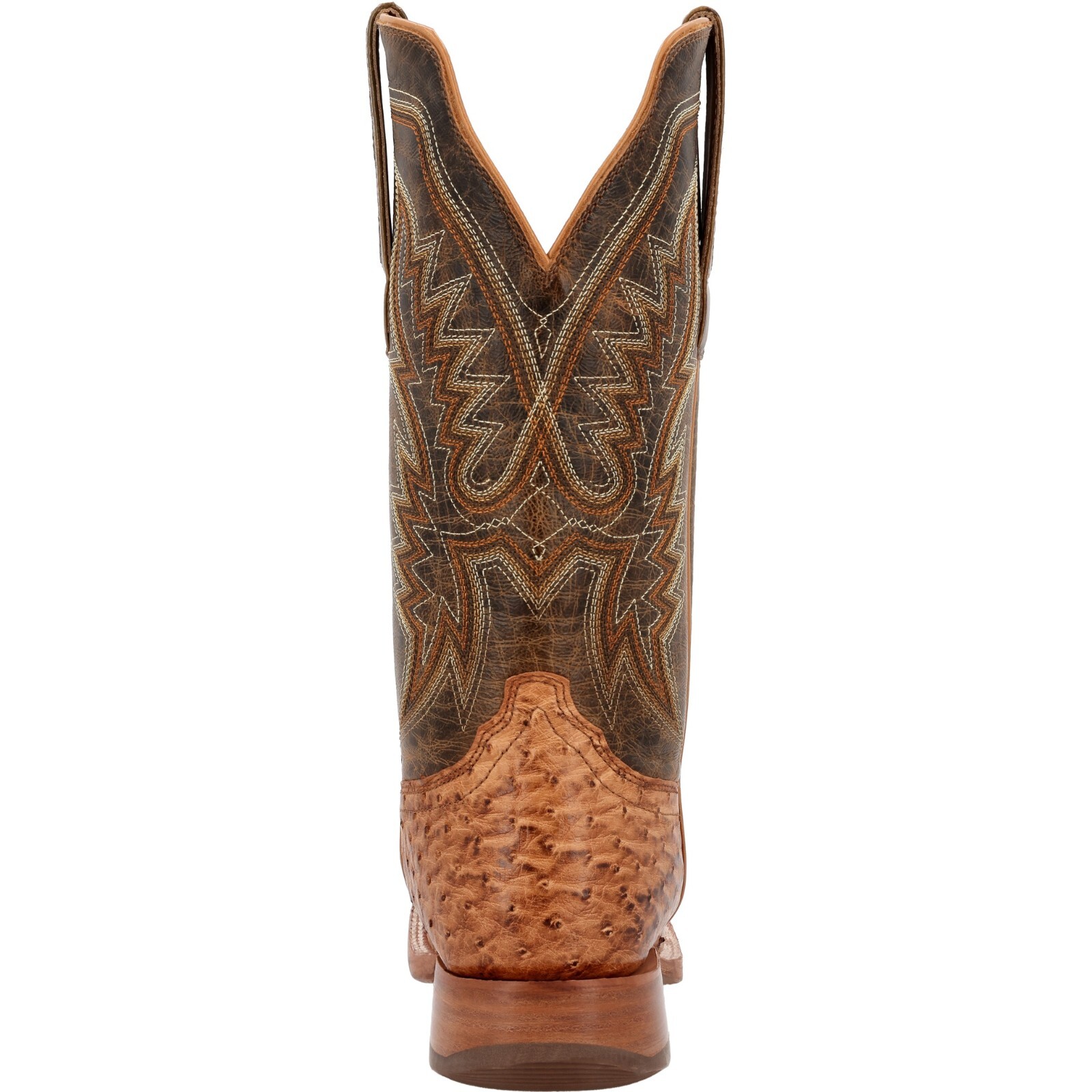 Pre-owned Durango Boots Durango® Prca Collection Full-quill Ostrich Western Boots Ddb0472 - All Sizes In Antiqued Saddle