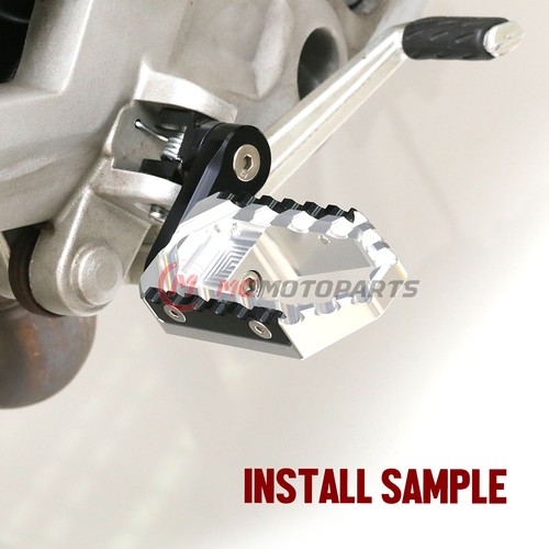Silver TRC 40mm Lowering Front Wide Foot Pegs For Ducati