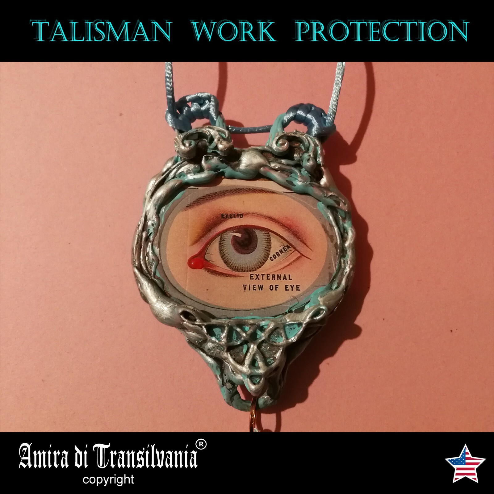 jewelry talisman protection woman & man necklace pendant