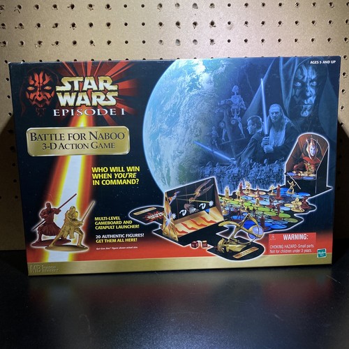 ハズブロ　スターウォーズ　ボードゲーム　エピソード１　３Dアクションげーむ Amazon.com: Star Wars Episode I Battle for Naboo 3-d Action