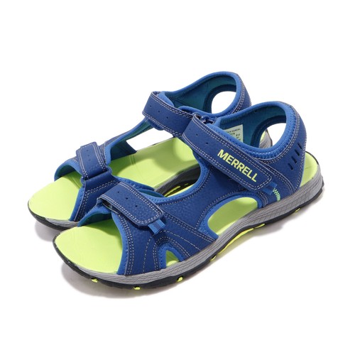 

Сандалии Merrell Panther Blue Volt Green Kid Дошкольная уличная обувь MK261236, Синий, Panther Sandal