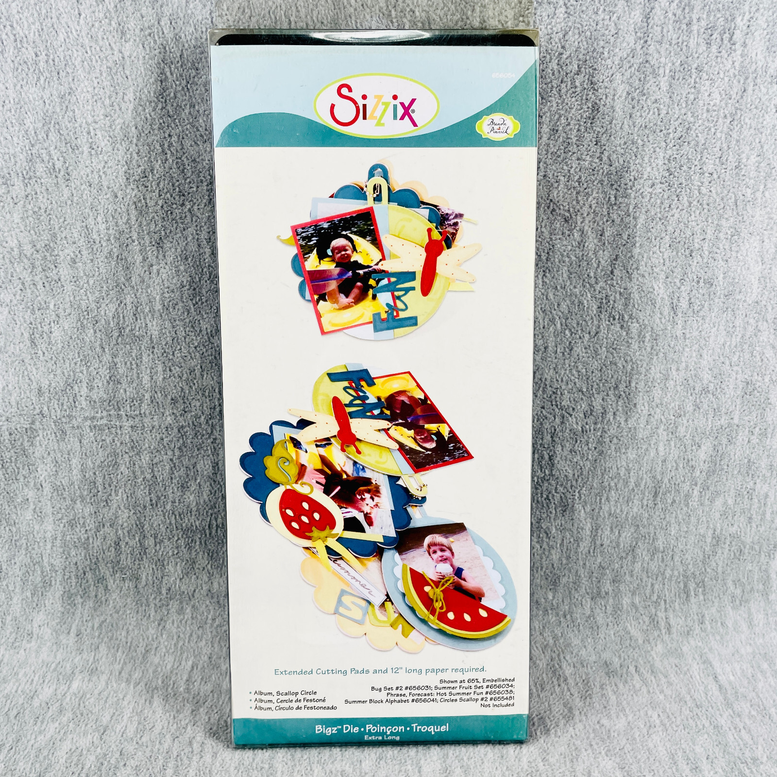 Sizzix Bigz Die Scallop Circle 656054 Extra Long In Package