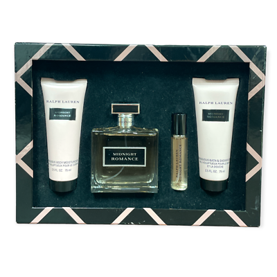 Ralph Lauren Midnight Romance 4 Piece Gift Set Hard to Find New