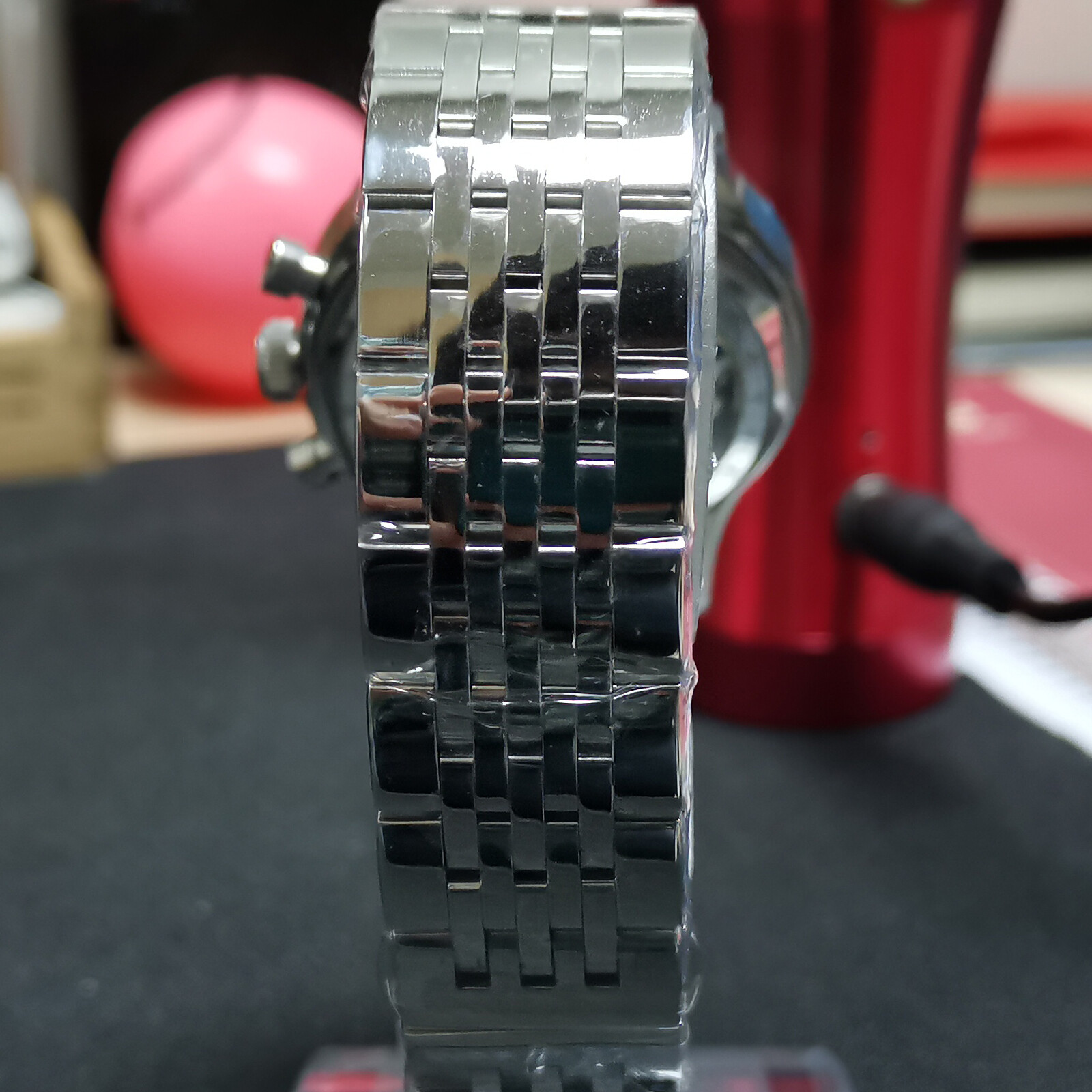 Pre-owned Sugess Seagull 1963 Luminous 40mm Steel Band Chrono Mechanical Watch  Su1962s40