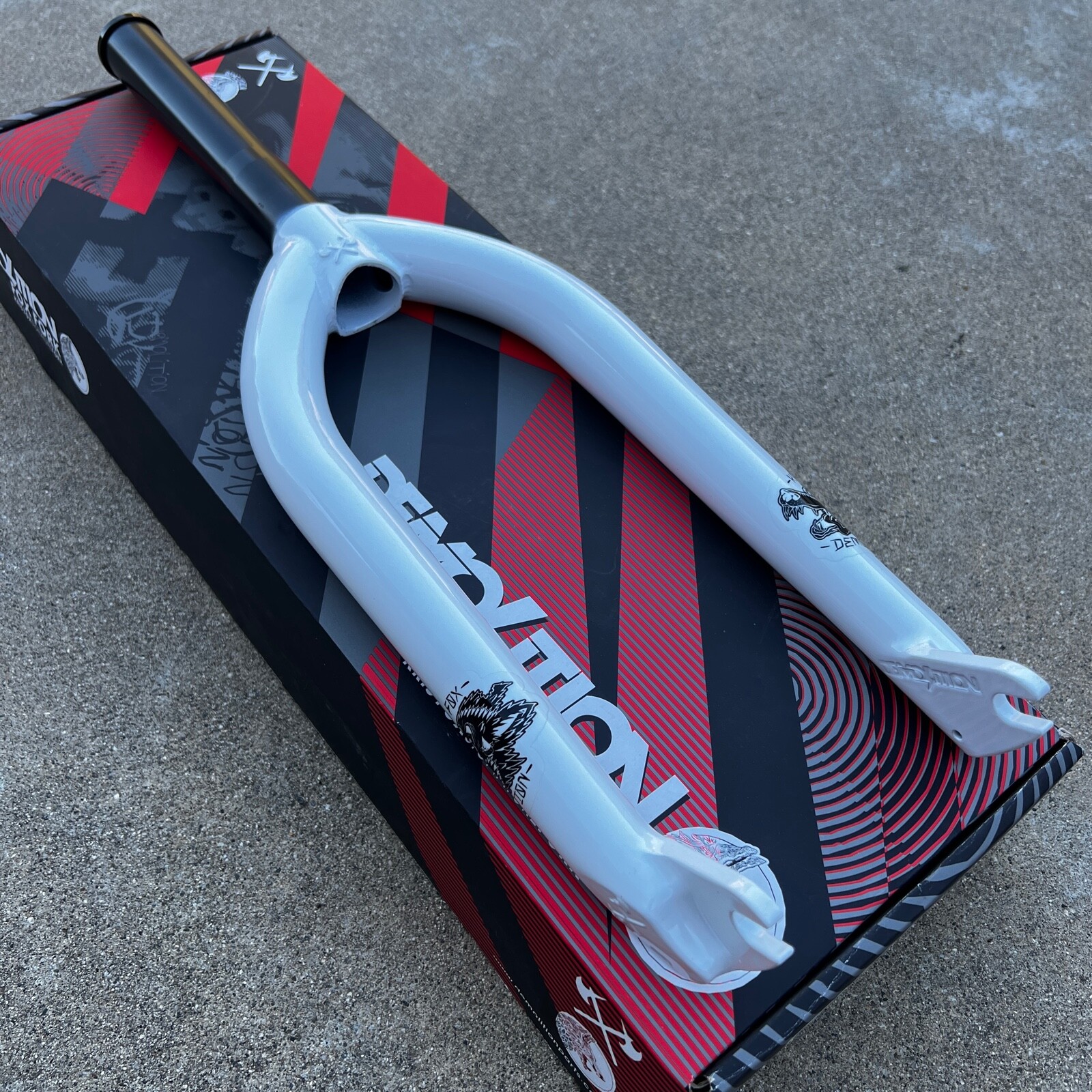 DEMOLITION BMX KRIS FOX BICYCLE FORK WHITE 3/8
