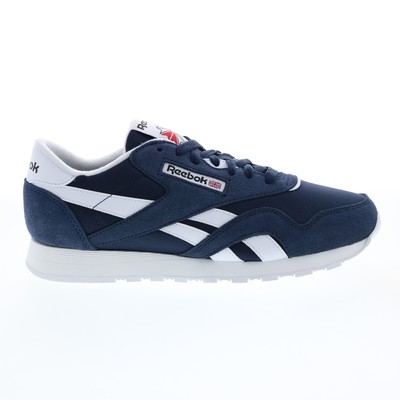 

Мужские синие замшевые кроссовки Reebok Classic Nylon GY7234 9, Синий, Reebok Classic Nylon