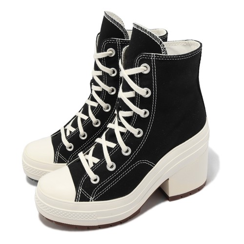

Converse Chuck 70 De Luxe Heel Черные мужские туфли унисекс на высоком каблуке на платформе A05347C, Черный, Chuck 70 De Luxe Heel