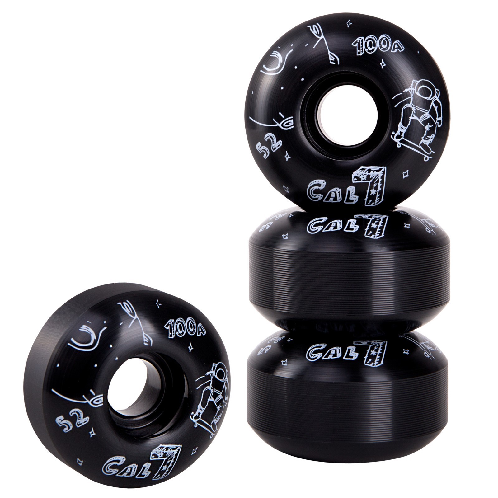 Cal 7 Skateboard Wheels 52mm 100A Small Fast