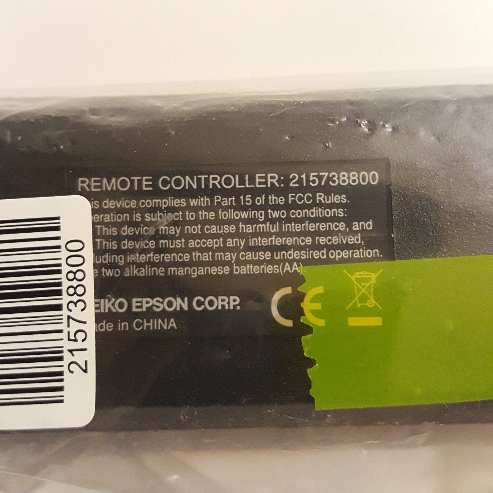 Epson Projector Remote Controller 2157388800 New in Package Comp with EB-Z9870U