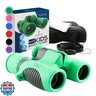 Think Peak Green Binoculars Science Toy for Kids Ages 3-12 Years - Real Compact Outdoor Adventure and STEM Educational Nature Hiking Explorer for Bird Watching, Camping Children’s Birthday Gift