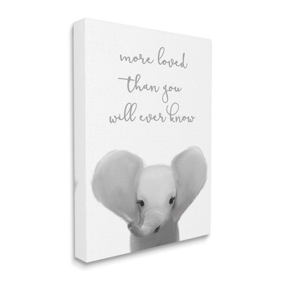 More Loved Than You Will Ever Know Cute Elephant, Designed by Leah Straatsma ...