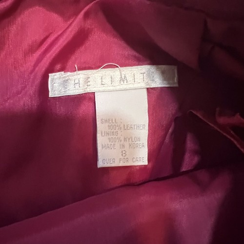 The Limited Vintage Y2K Size 6 Hot Pink Genuine Leather Suede Pencil Skirt