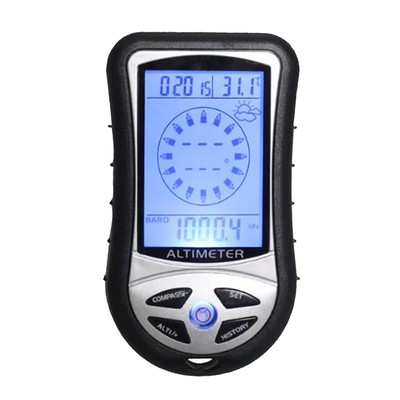 Portable Multifunction Altimeter Digital Compass Clock Barometer Thermometer 2sI