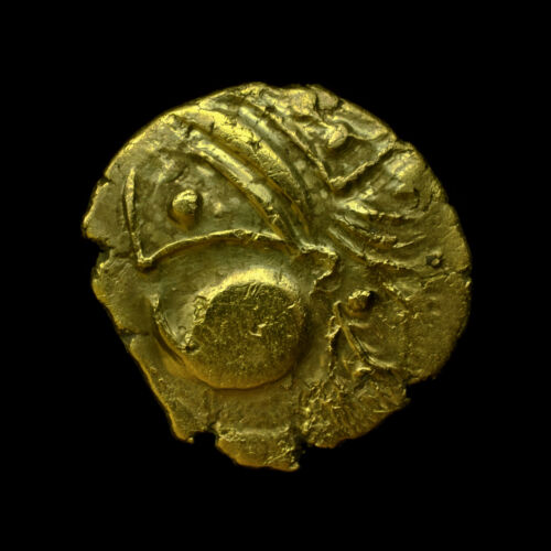 Northwest Gaul Aulerci Eburovices Celtic Gold Hemistater EXCEPTIONAL & VERY RARE