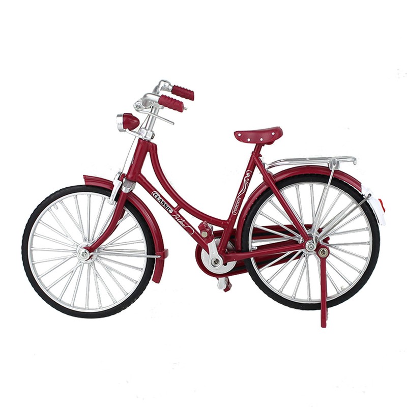 1:10 Finger Bike Classical Mini Bike Toy for Kids Adults Retro Bicycle Ornament