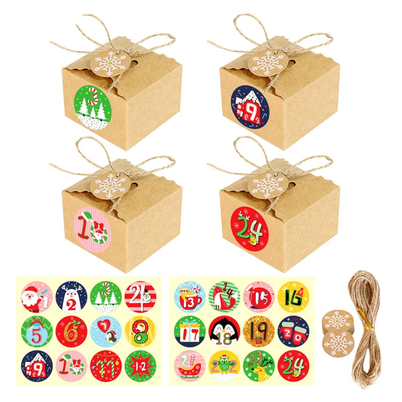 Advent Calendar Kids Xmas New Year Candy Gift Home