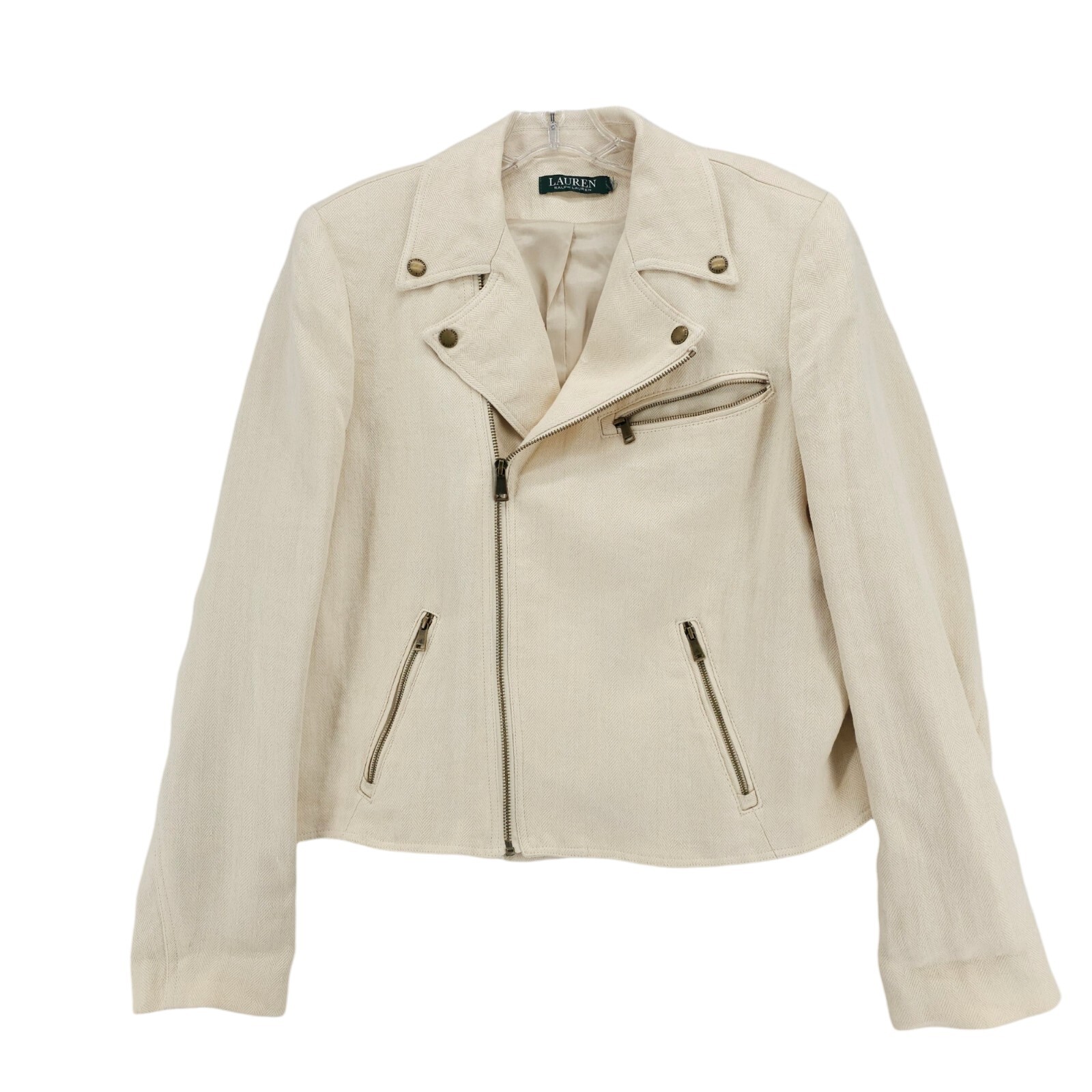 Angled front view with bag zipped and handles upright.