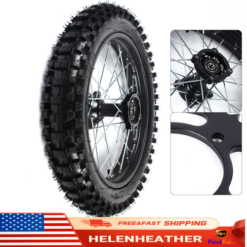 16 Inch Rear Wheel Tire Rim Sprocket 90/100-16 For Dirt Bike KX100 CRF150 XR100