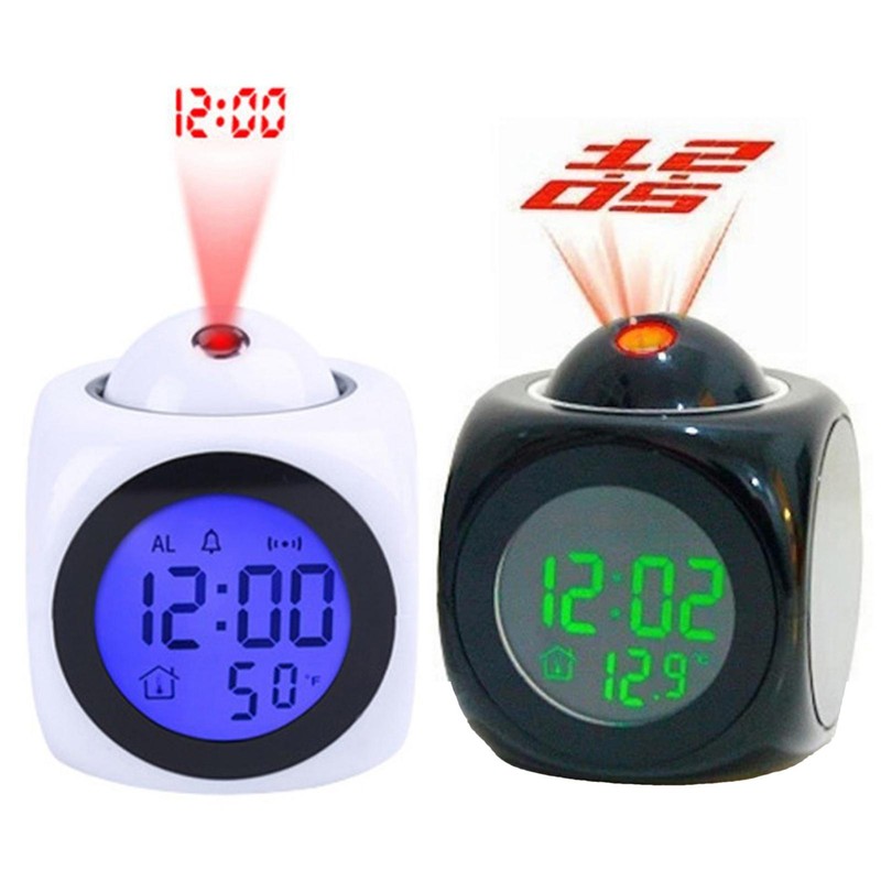 For Bedrooms Digital Clock With Projector Led