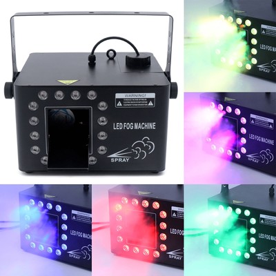 1500W Haze Machine 16 RGB LED Smoke Machine DMX Stage DJ Smoke Hazer Effects TOP