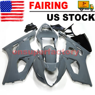 Nardo Gray Fairing Kit ABS Injection Bodywork Fit for Suzuki GSXR1000 2003-2004