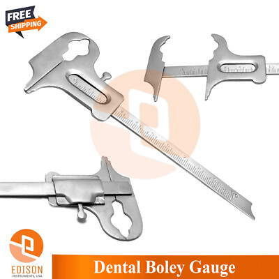 Dental Boley Gauge 18cm Vernier Caliper Measuring Orthodontist Lab Instruments