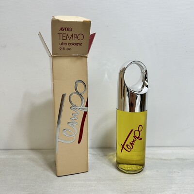 Vintage Avon Tempo Ultra Eau de Cologne Splash Perfume 2fl oz New In Box