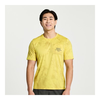 

Мужская одежда Saucony Explorer с коротким рукавом Arroyo Tie-Dye с принтом, Arroyo tie-dye print