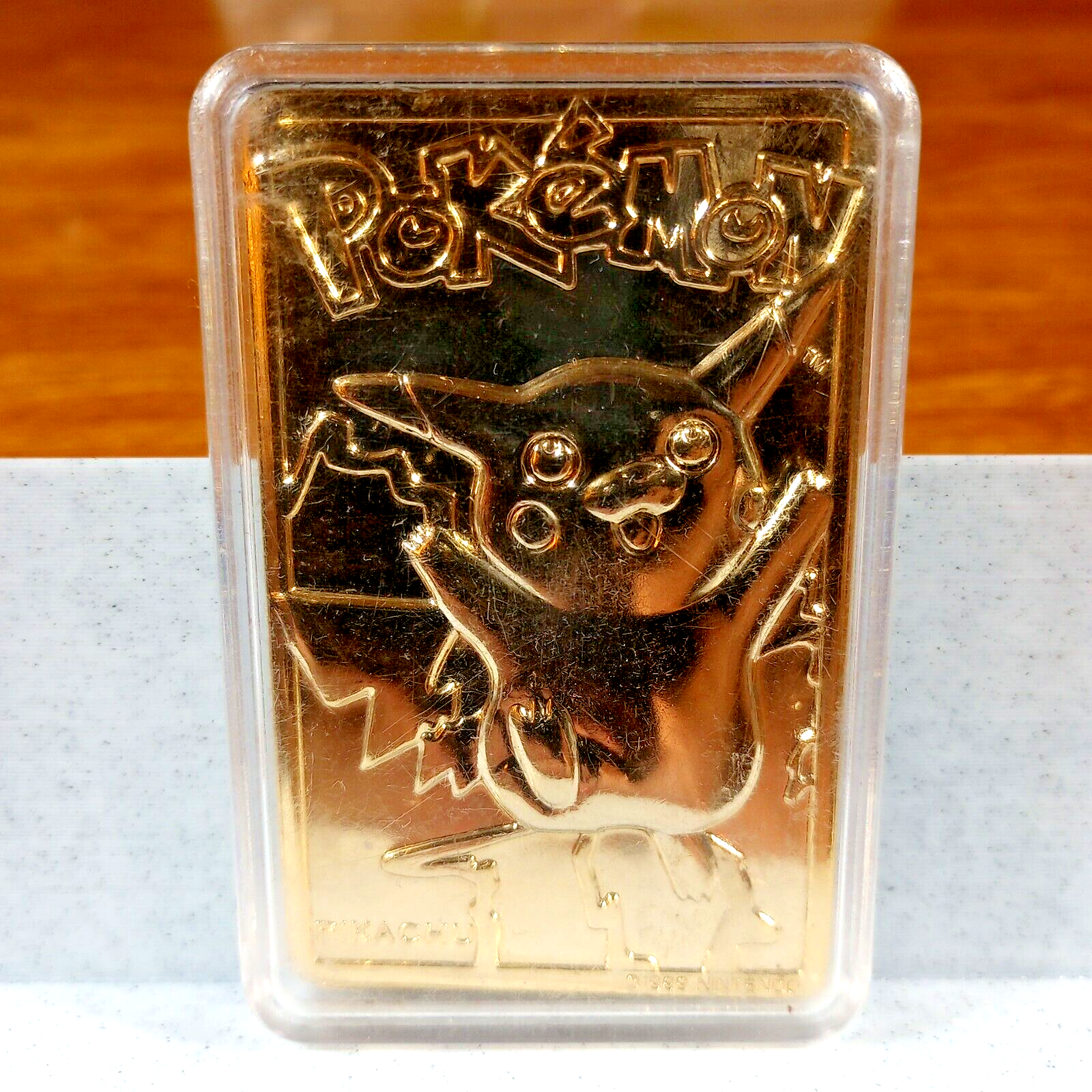 Pokémon 23K Gold Plated Trading Card Pikachu Burger King